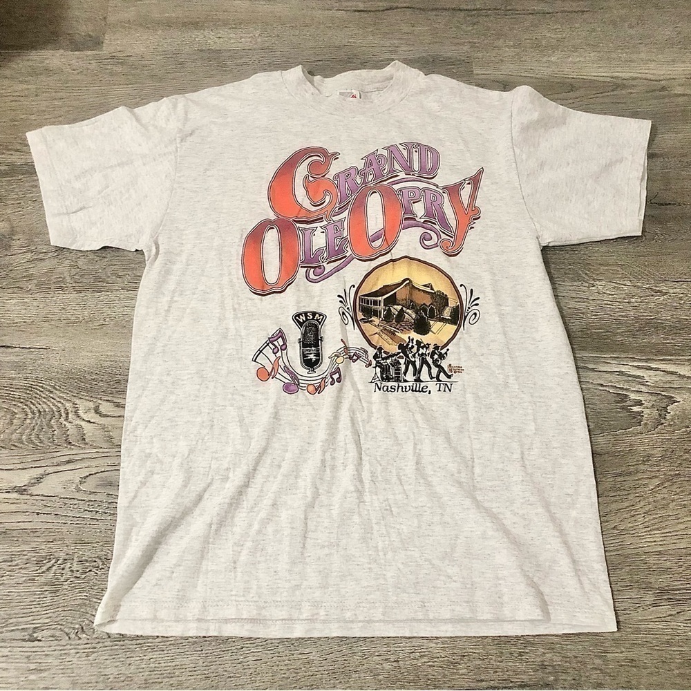 Vintage Grand Ole Opry Graphic Single Stitch T-shirt Size Large Nashville 1992